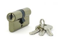 Механизм цилиндровый под ключ-завертка Фабрика замков E AL 60 AB Античная бронза, 3 ключей